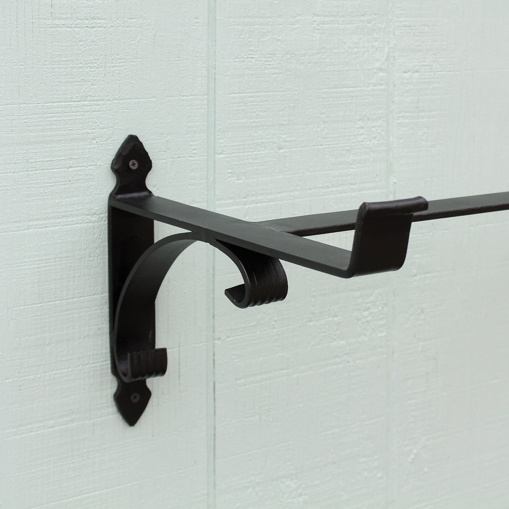 Window-Flower Box Bracket, Decorative Wrought Iron