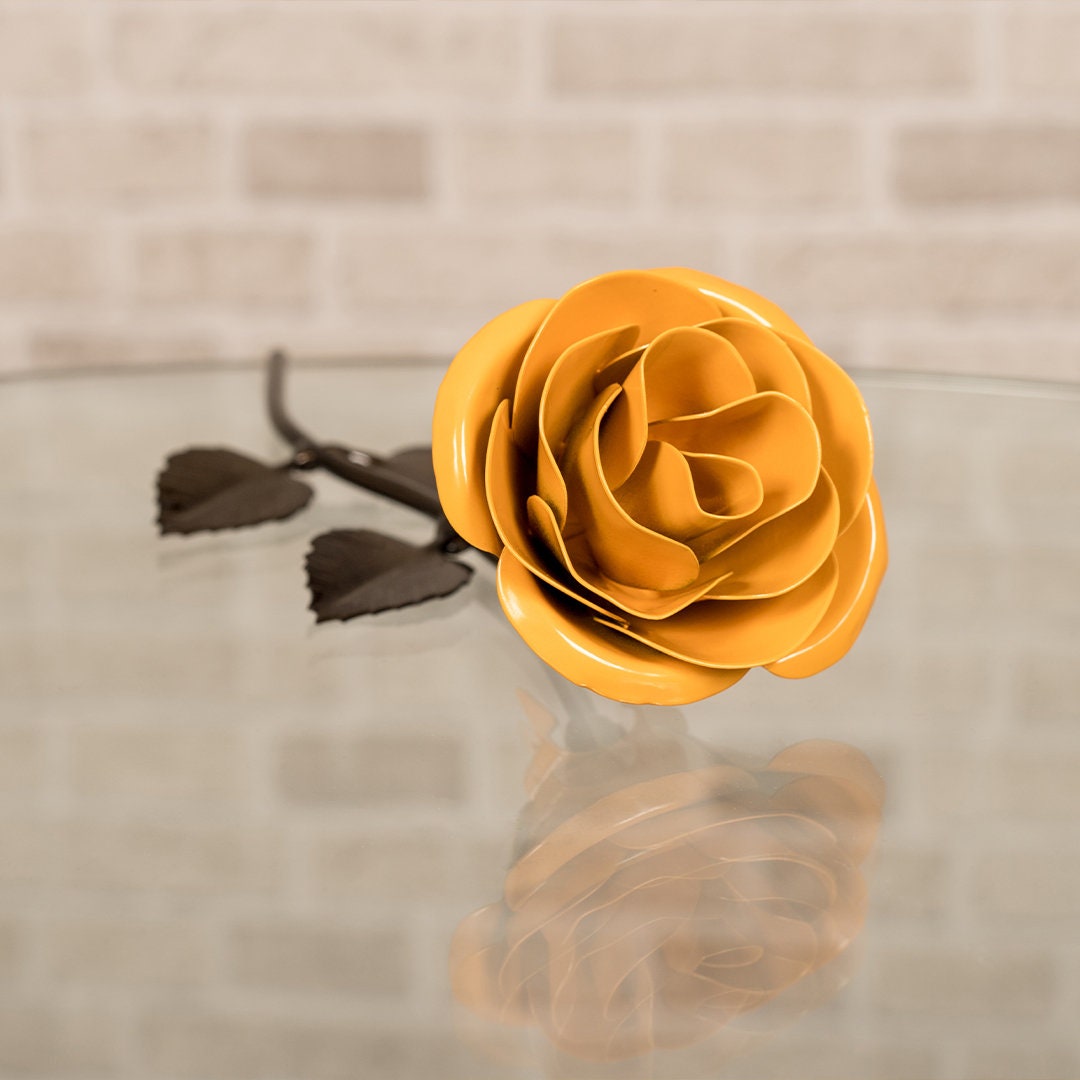 Iron Yellow Metal Rose Uncategorized Gift