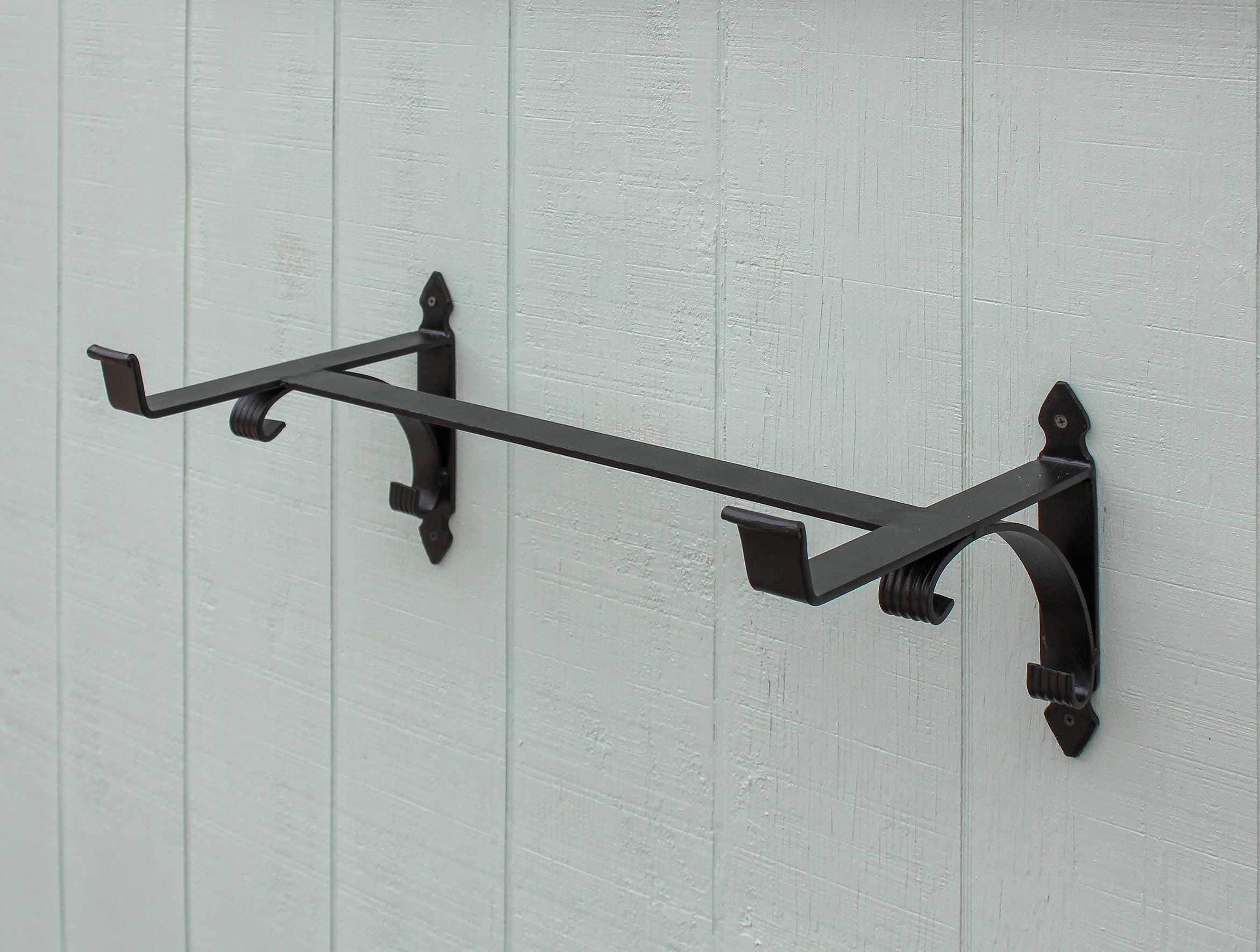 Window-Flower Box Bracket, Decorative Wrought Iron