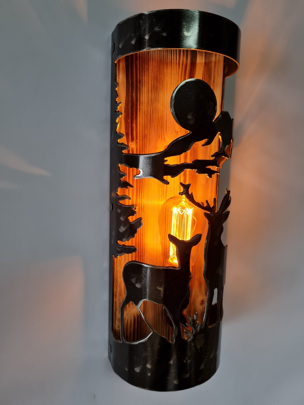 Buck and Doe Cabin sconce Lighting Lighting