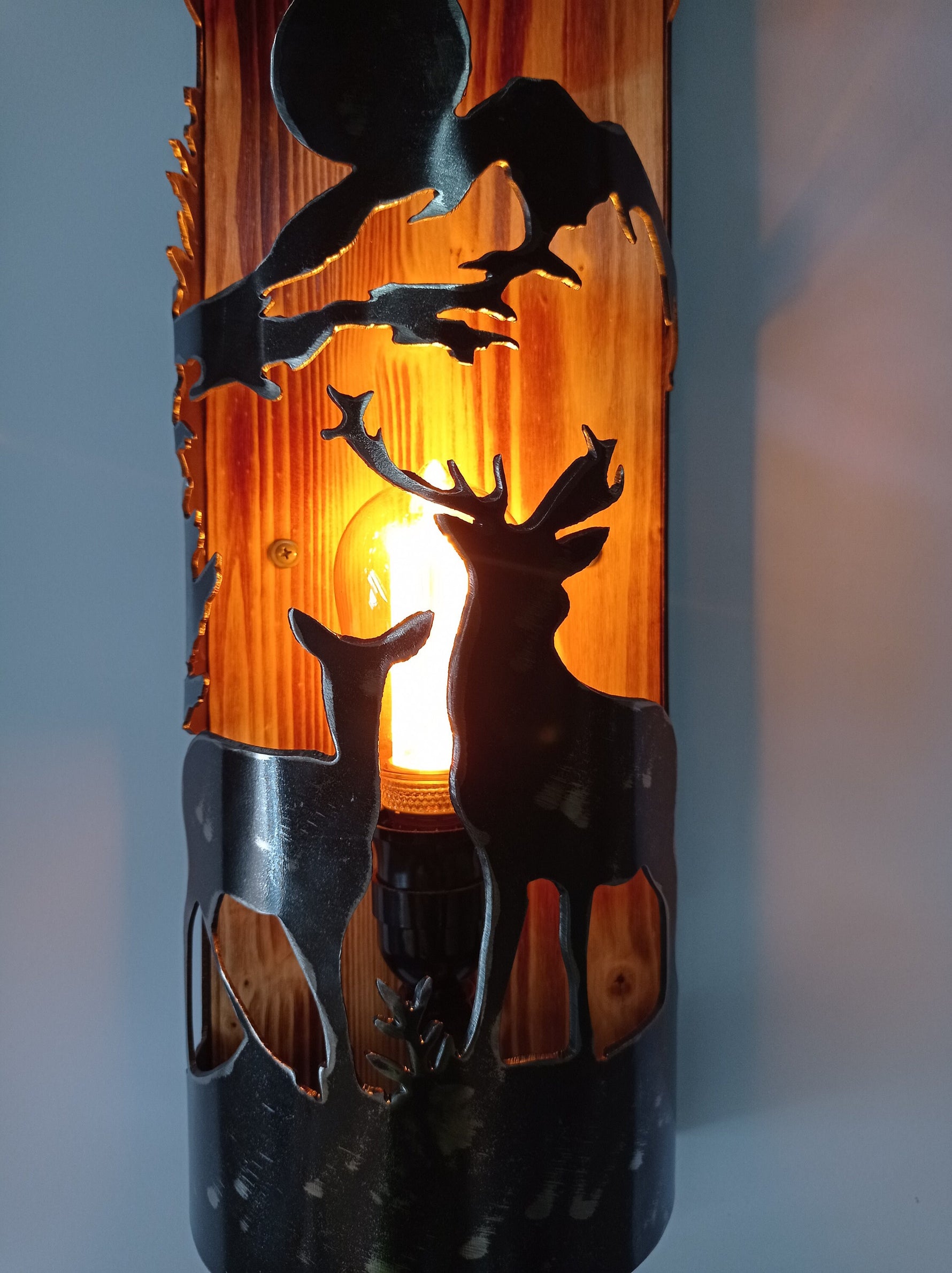 Buck and Doe Cabin sconce Lighting Lighting