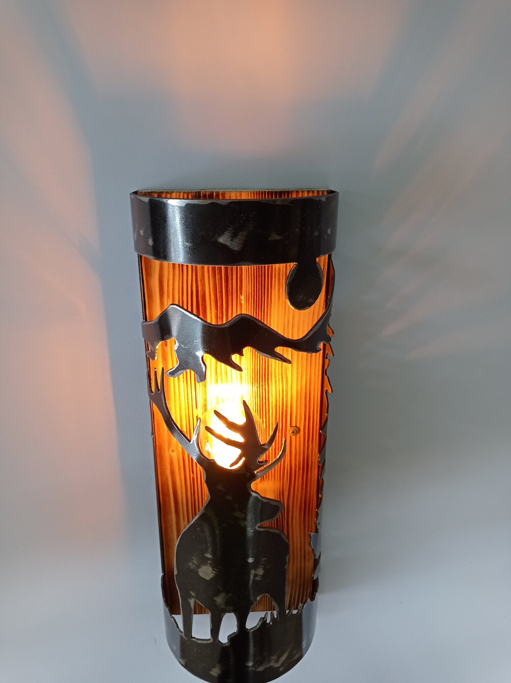 Rustic Deer Cabin Sconce Lighting Lighting