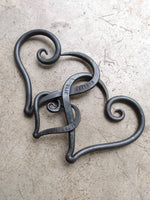 Set of 3 Linked Hearts Sculptures & Statues