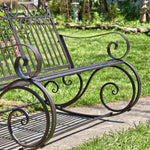 Iron Garden Rocking Bench Benches Furniture