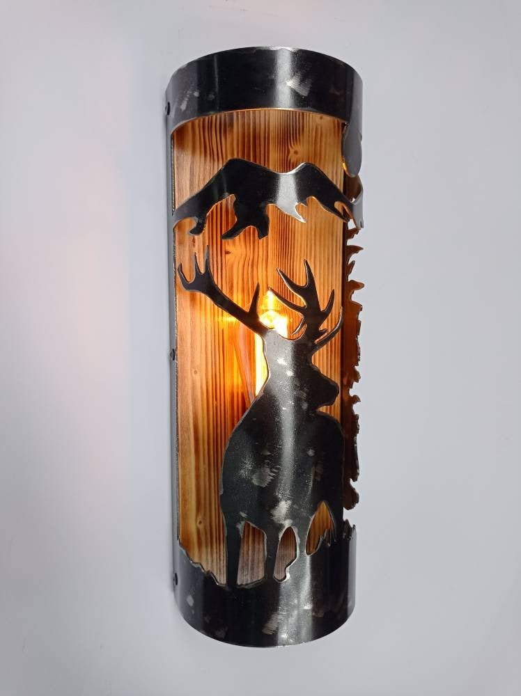 Rustic Deer Cabin Sconce Lighting Lighting