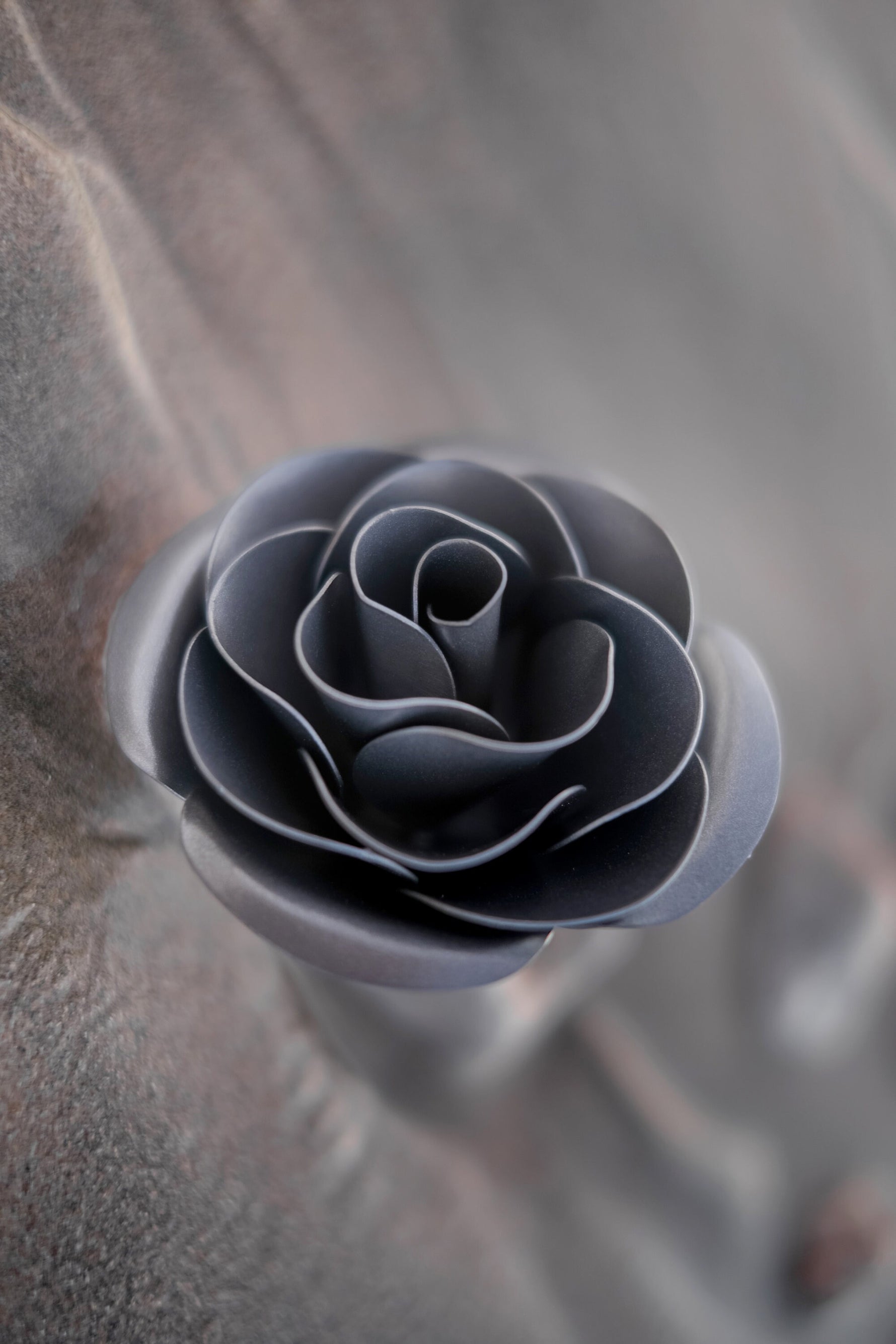 Silver Steel Rose Sculptures & Statues Gift