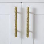 Hammered Brass Drawer Pulls