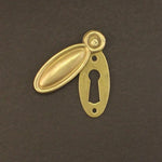 Brass Key Hole with Cover Door Hardware Escutcheon