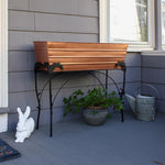 36"L Copper Plated Flower Box Planter with Branches Stand, 30"H