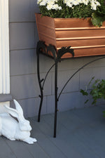 36"L Copper Plated Flower Box Planter with Branches Stand, 30"H