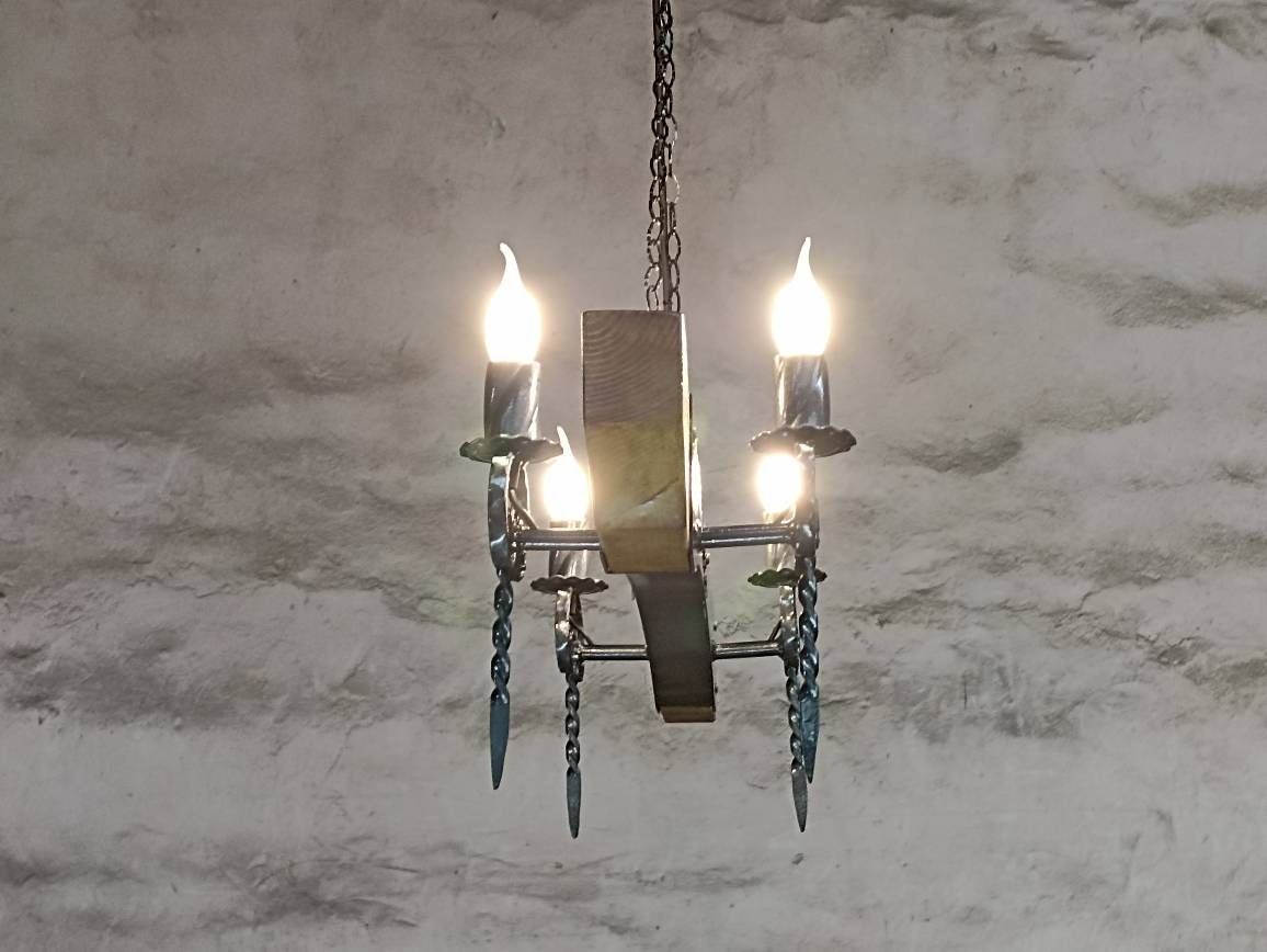 Rustic castle style Wrought iron lighting fixture Lighting Lighting