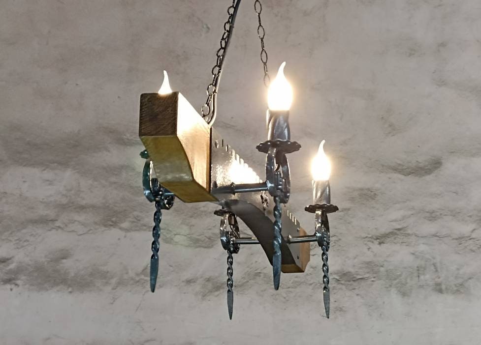 Rustic castle style Wrought iron lighting fixture Lighting Lighting