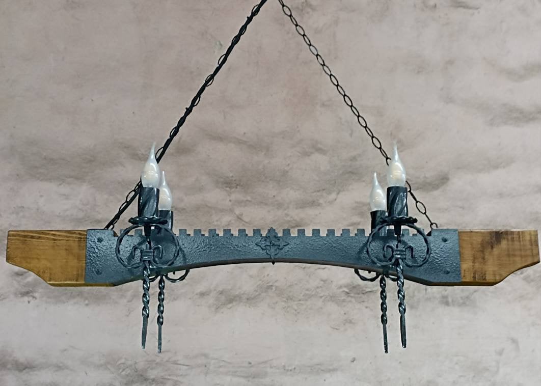 Rustic castle style Wrought iron lighting fixture Lighting Lighting