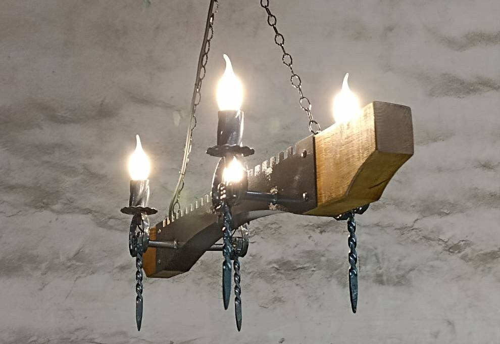 Rustic castle style Wrought iron lighting fixture Lighting Lighting