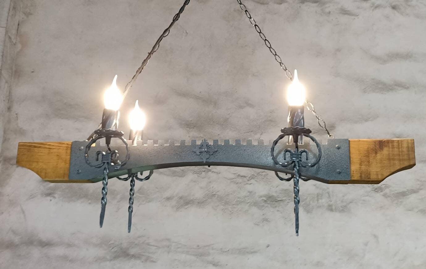 Rustic castle style Wrought iron lighting fixture Lighting Lighting