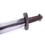 "Helbítr" Viking Sword with Leather Wrapped Wooden Scabbard and Leather Waist Belt Swords Knife