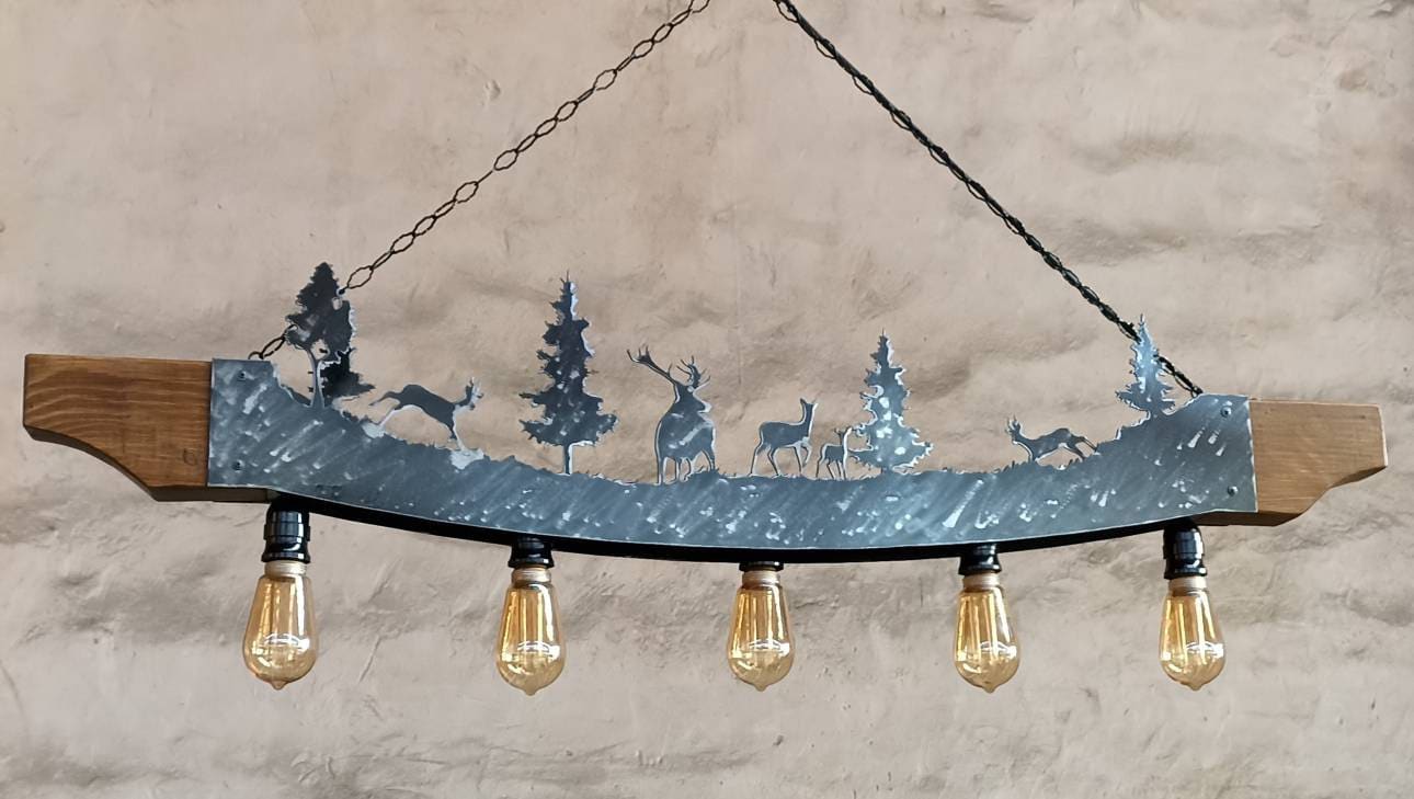 Woodland Creatures Cabin Chandelier Chandeliers Lighting