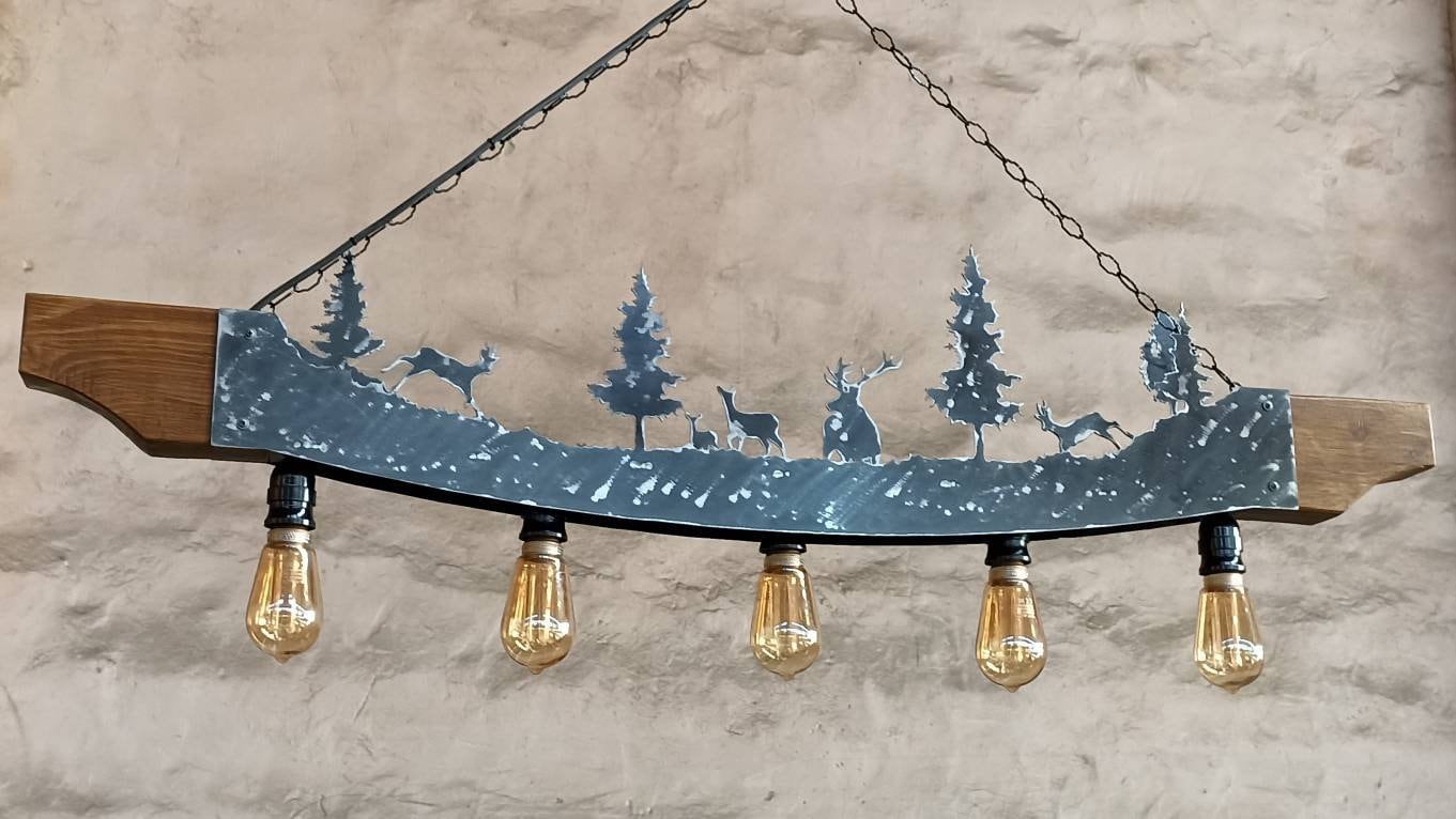 Woodland Creatures Cabin Chandelier Chandeliers Lighting