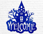 Haunted House Welcome Sign Signage Halloween