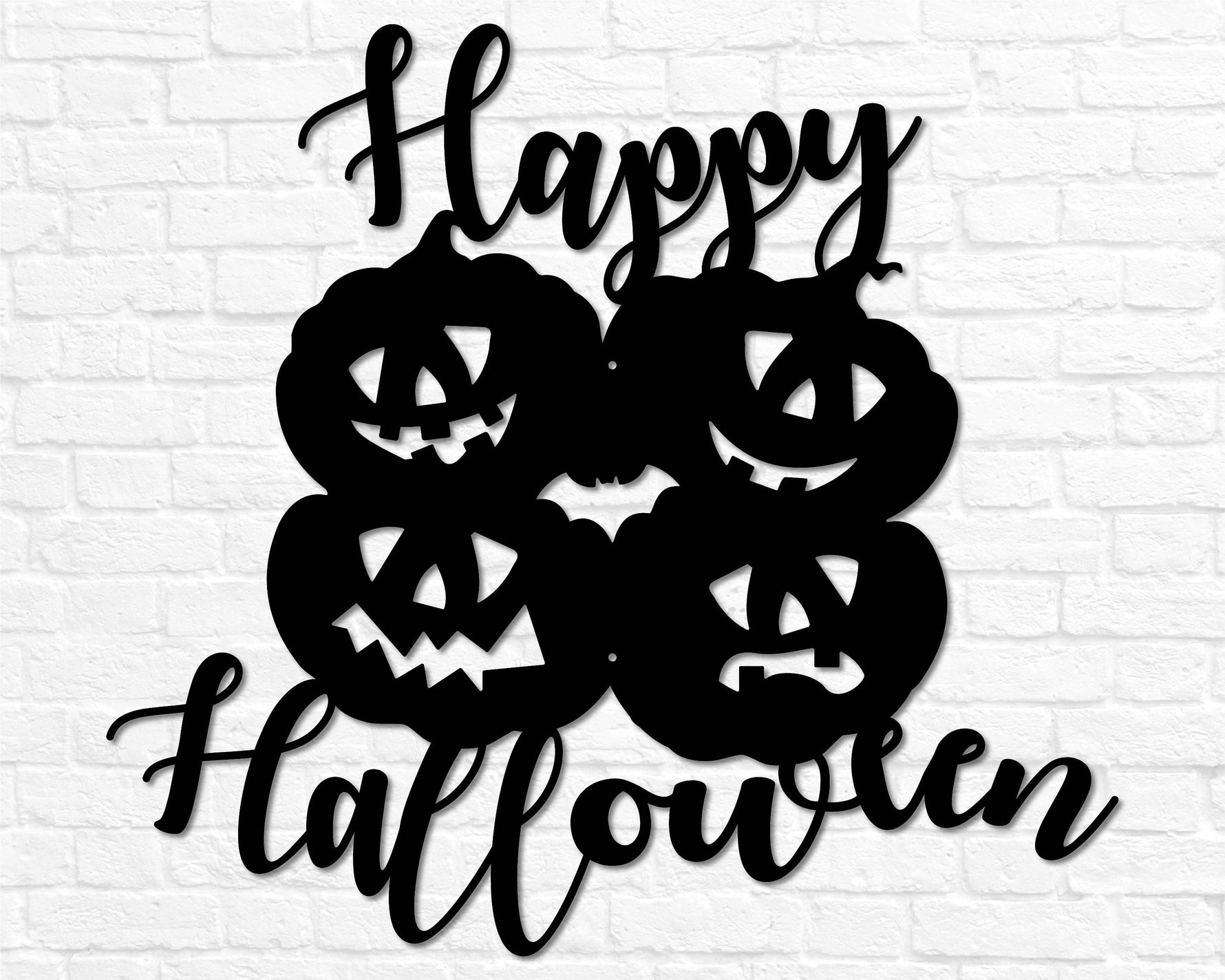 Metal Happy Halloween Sign Signage Halloween