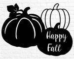 Happy Fall Pumpkins Cutout Decor Halloween