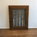 Birch Tree Scene on Barnwood Decor