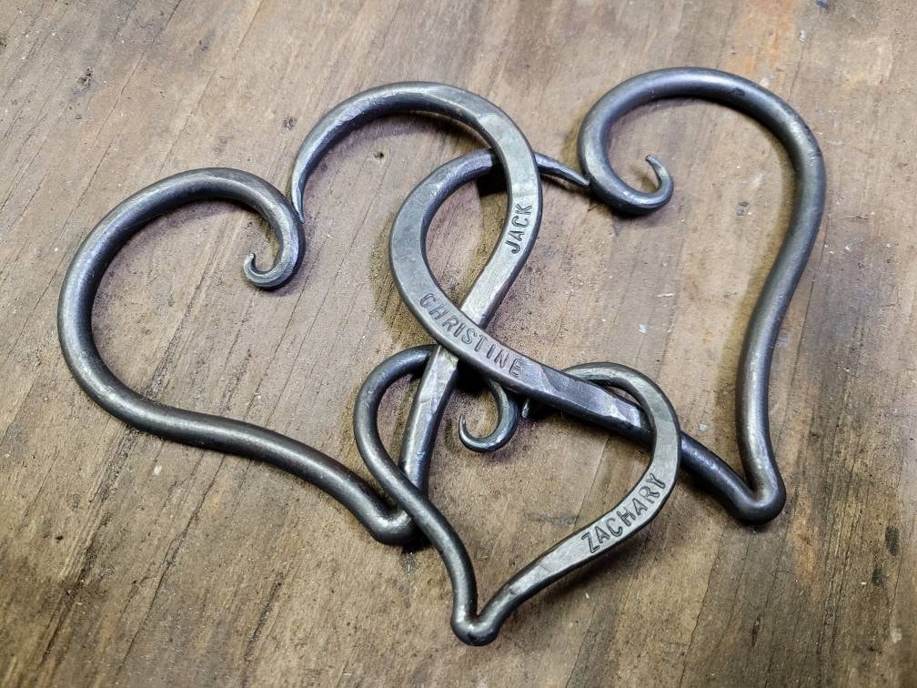 Set of 3 Linked Hearts Sculptures & Statues