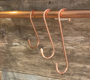 Copper S Hooks Variety Pack - Old West Iron