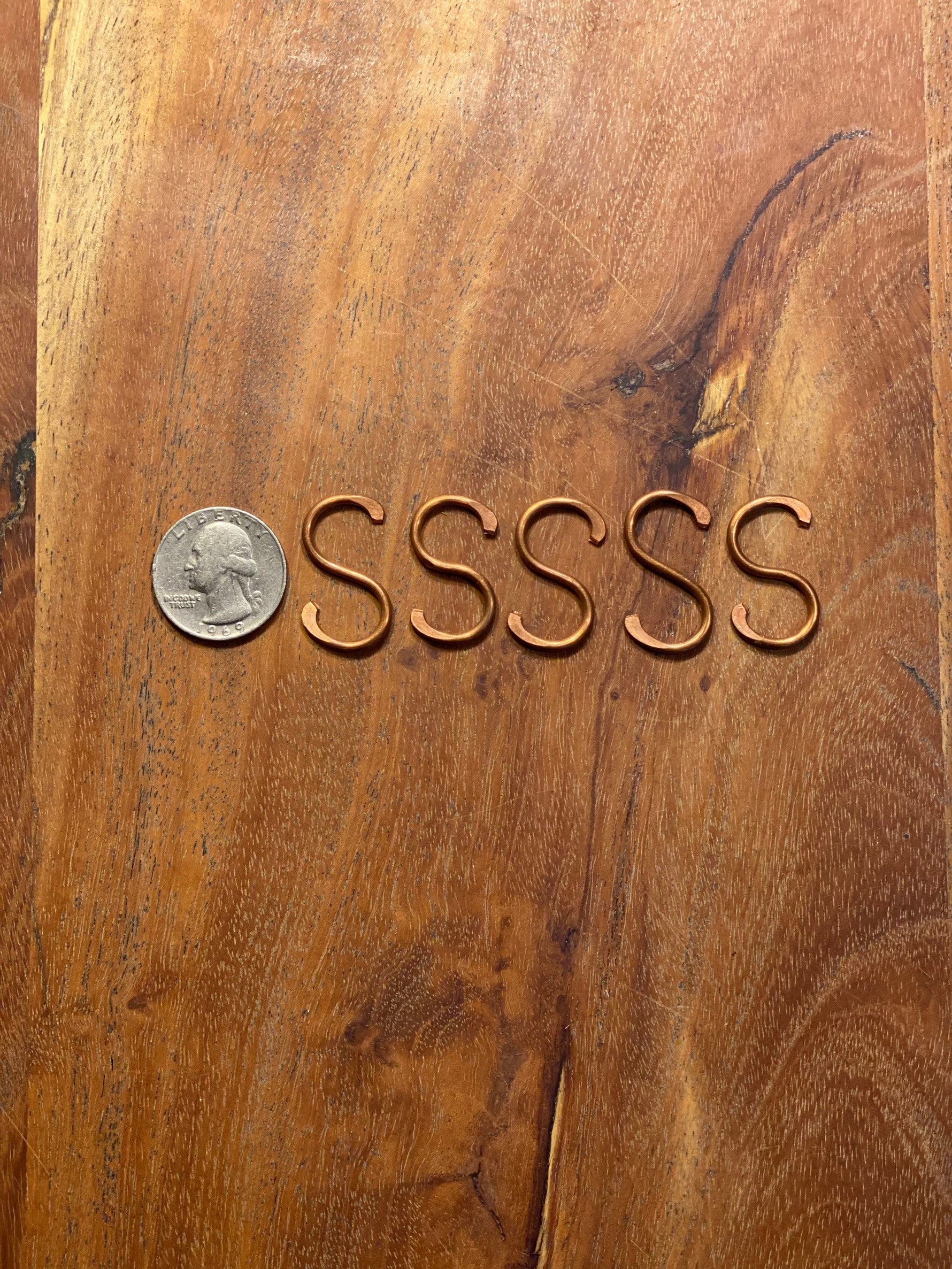 Copper Mini Hooks (5 pack)