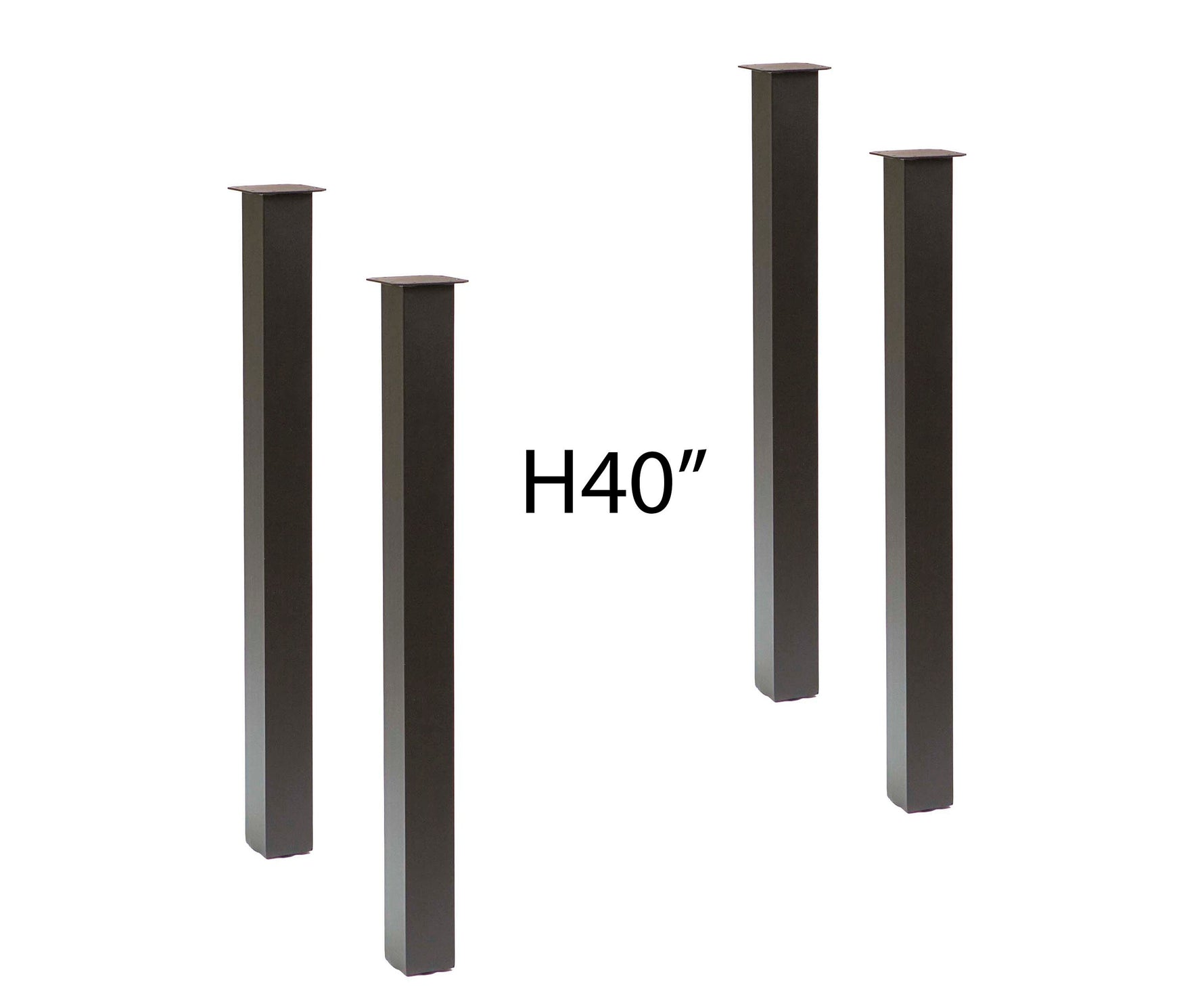 H 40 Inch, Bar Height Table Legs, Column Style, Set4 Table Legs