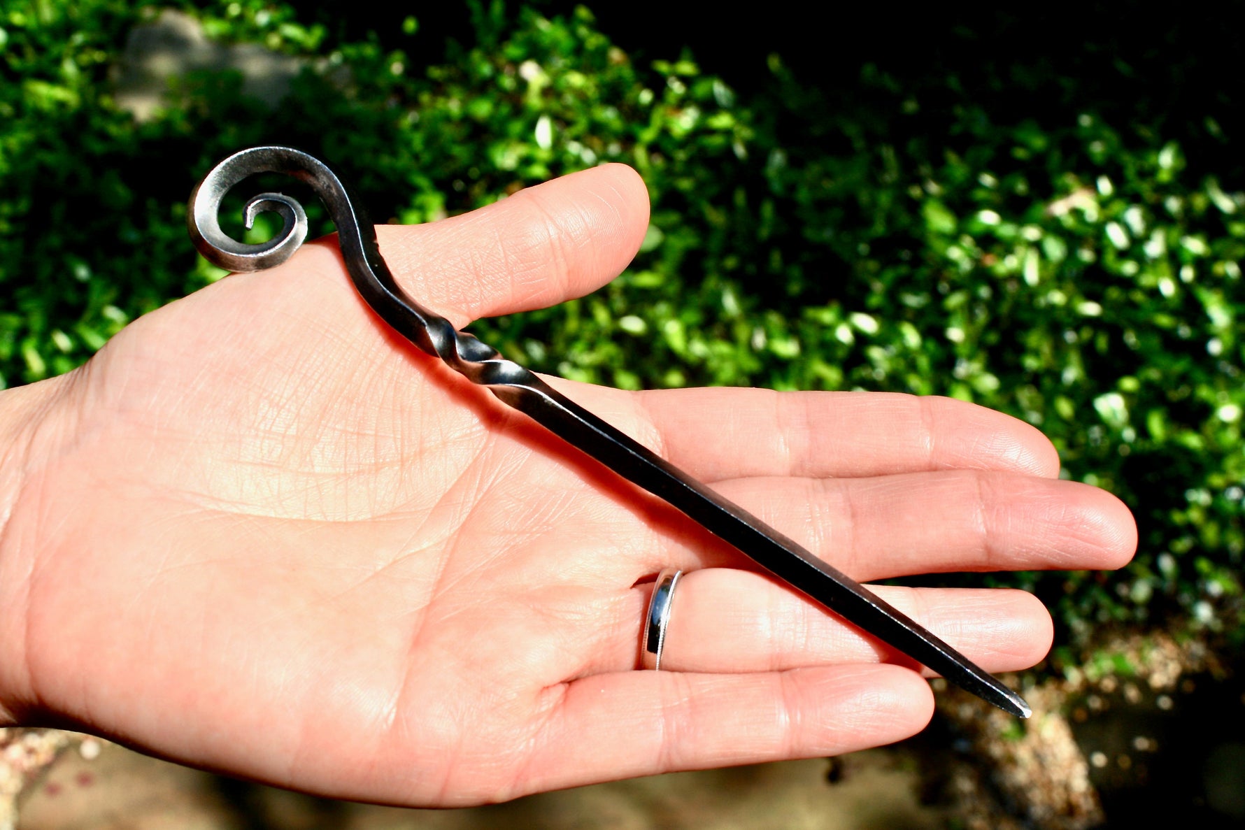 Hand Forged Steel Hair Spike Hair Forks & Sticks Gift