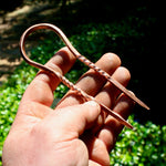 Hand Forged Copper hair fork Hair Forks & Sticks Gift