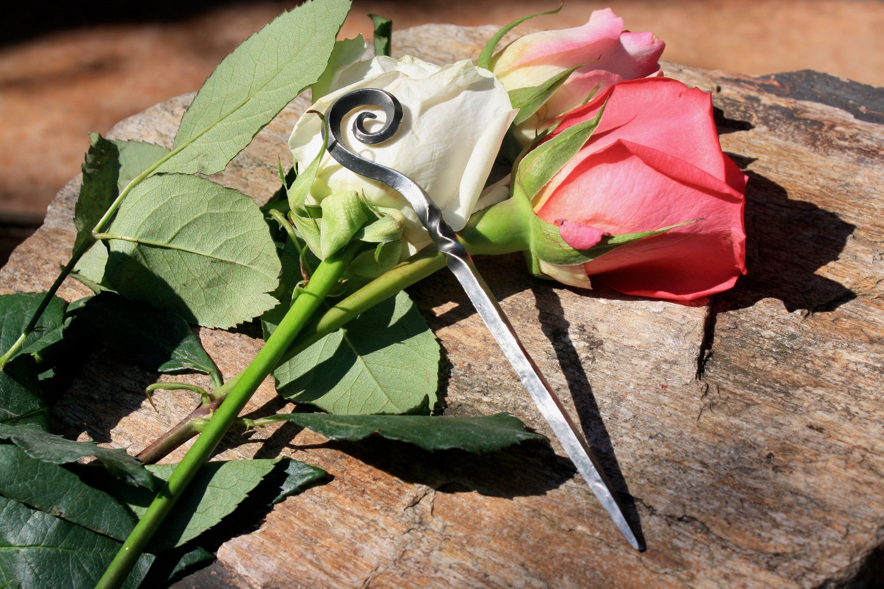 Hand Forged Steel Hair Spike Hair Forks & Sticks Gift