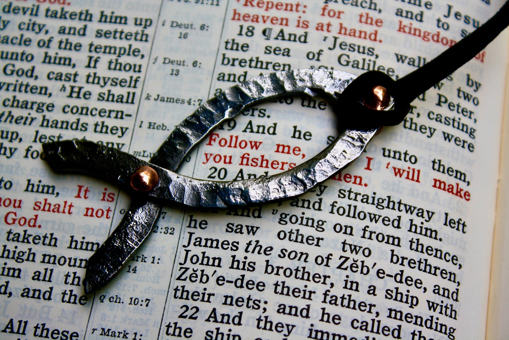 Jesus fish pendant, the fisher of men Charms & Pendants Gift