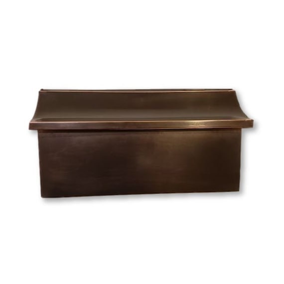 Brushed Vintage Patina Copper Mailbox- Replica Antique Top Mailboxes mailbox