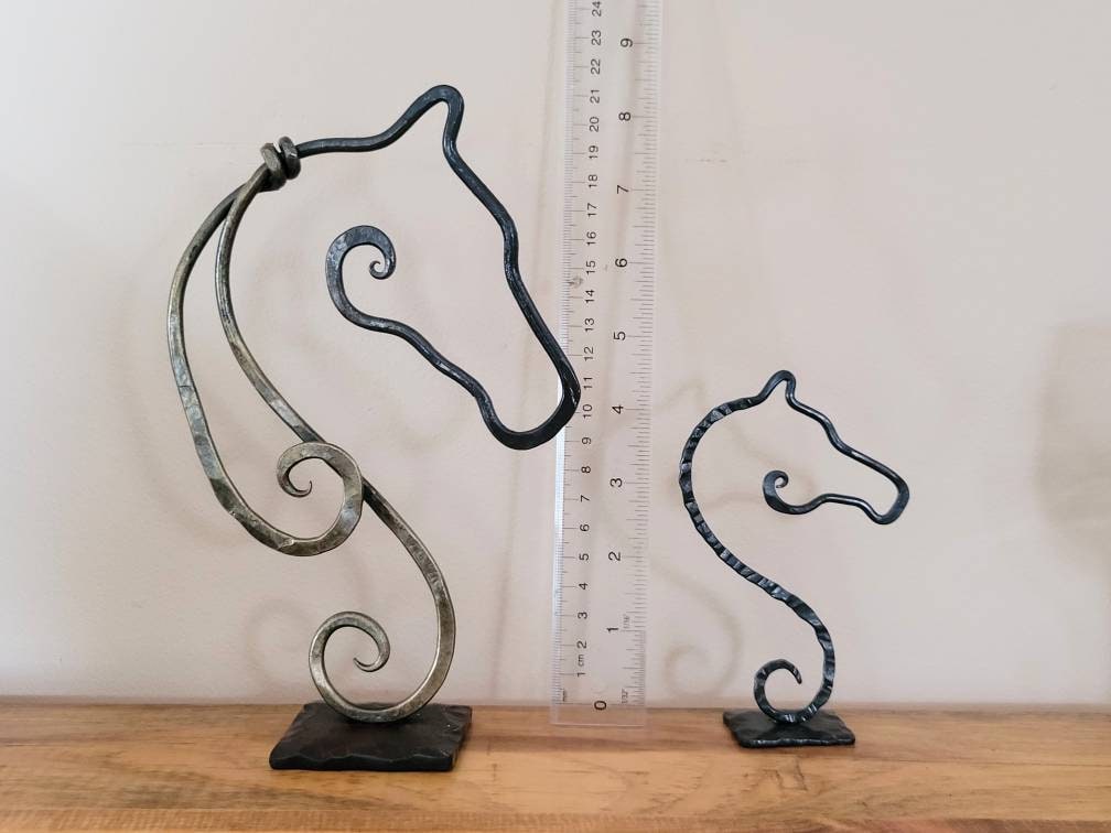 Horse Head Metal Sculpture Sculptures & Statues