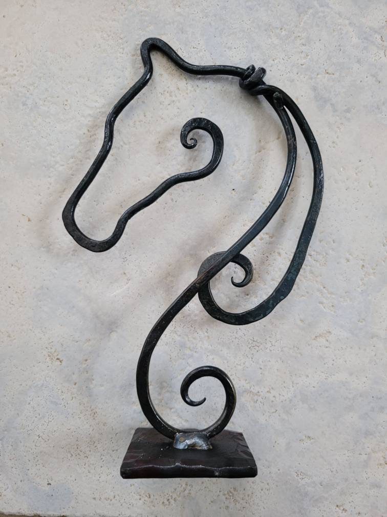 Horse Head Metal Sculpture Sculptures & Statues
