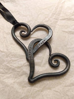 Small Personalized Iron Hearts Decorative Plaques Gift