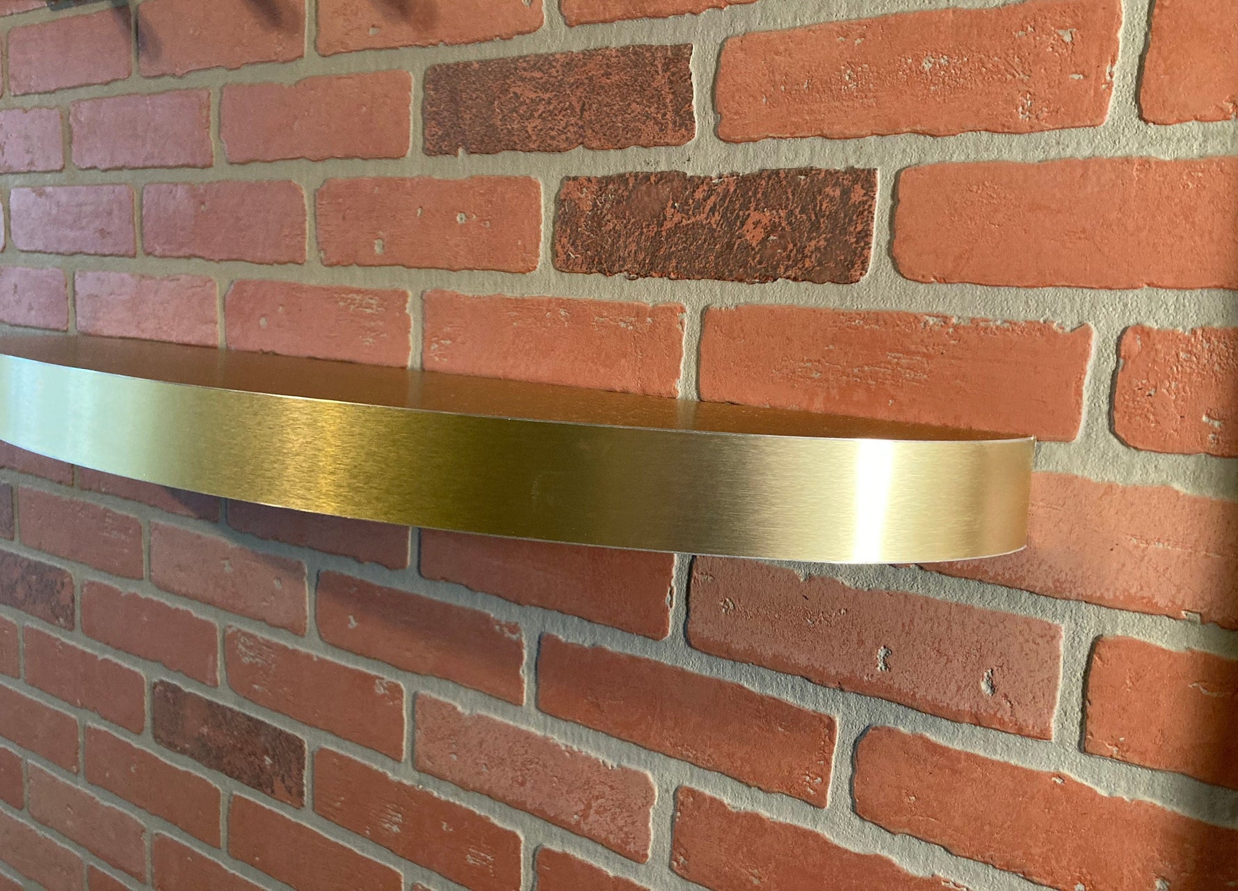 Sleek Gold Mantel Uncategorized shelving