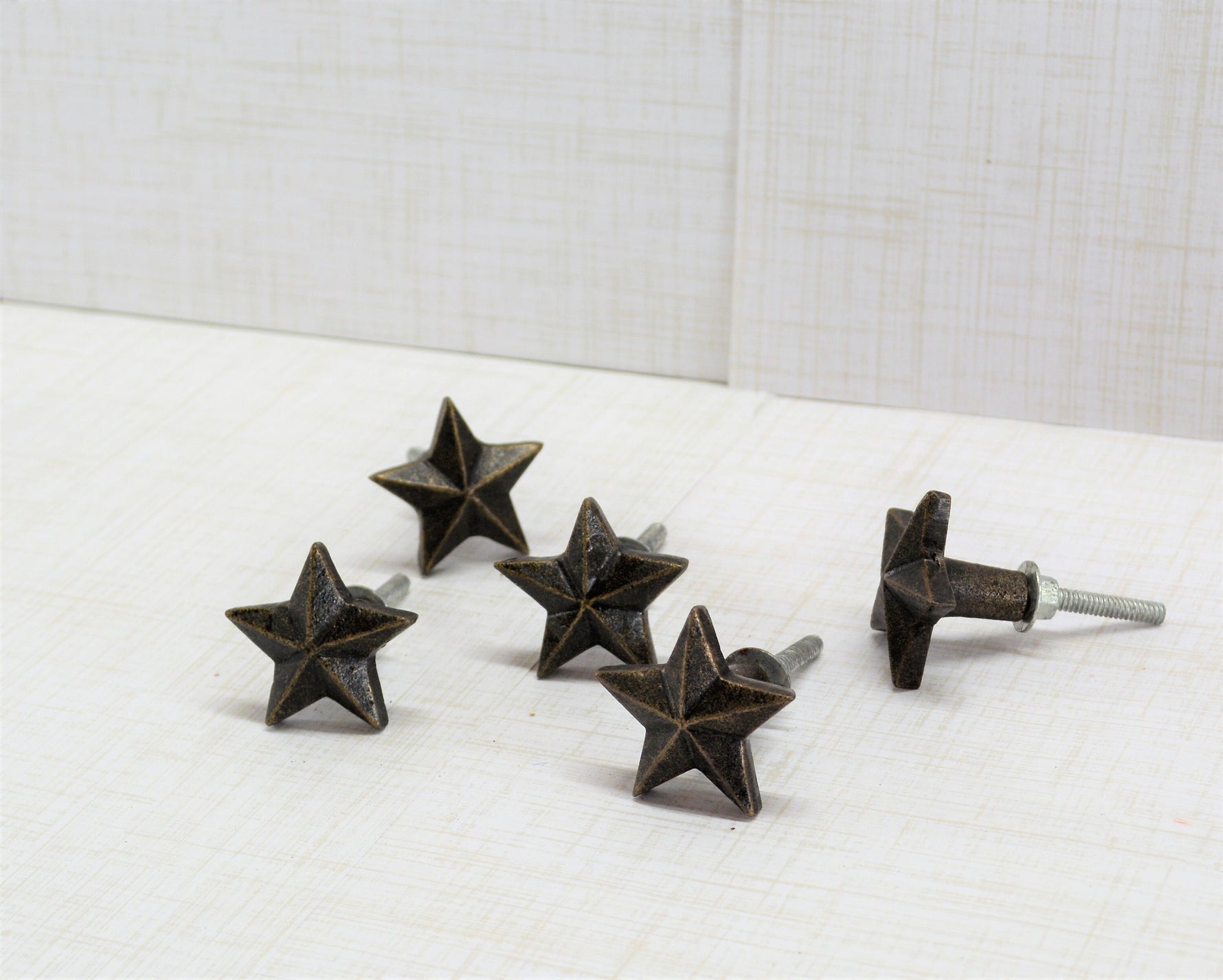 Antique Bronze Star Knob Cabinet Knobs & Handles Cabinet Knob
