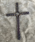 Hand Forged Cross, Christian Art, Crucifix, Blacksmith Art, Iron Cross, Wall Hanging, Wall Cross, Christian Cross, Iron