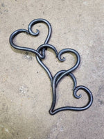 Small Personalized Iron Hearts Decorative Plaques Gift