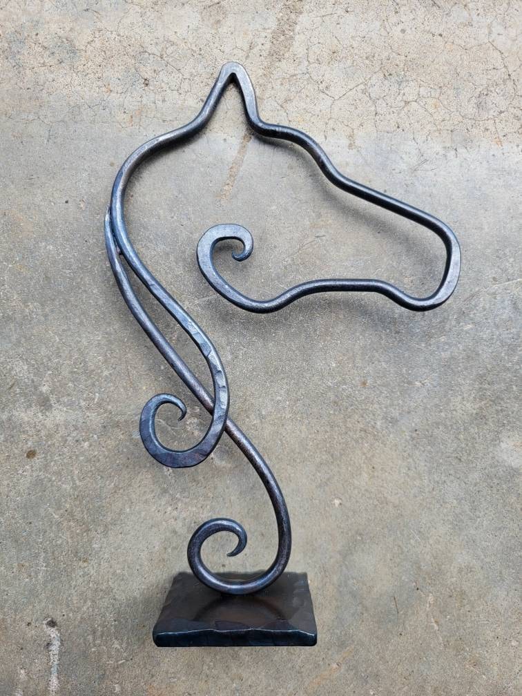Horse Head Metal Sculpture Sculptures & Statues