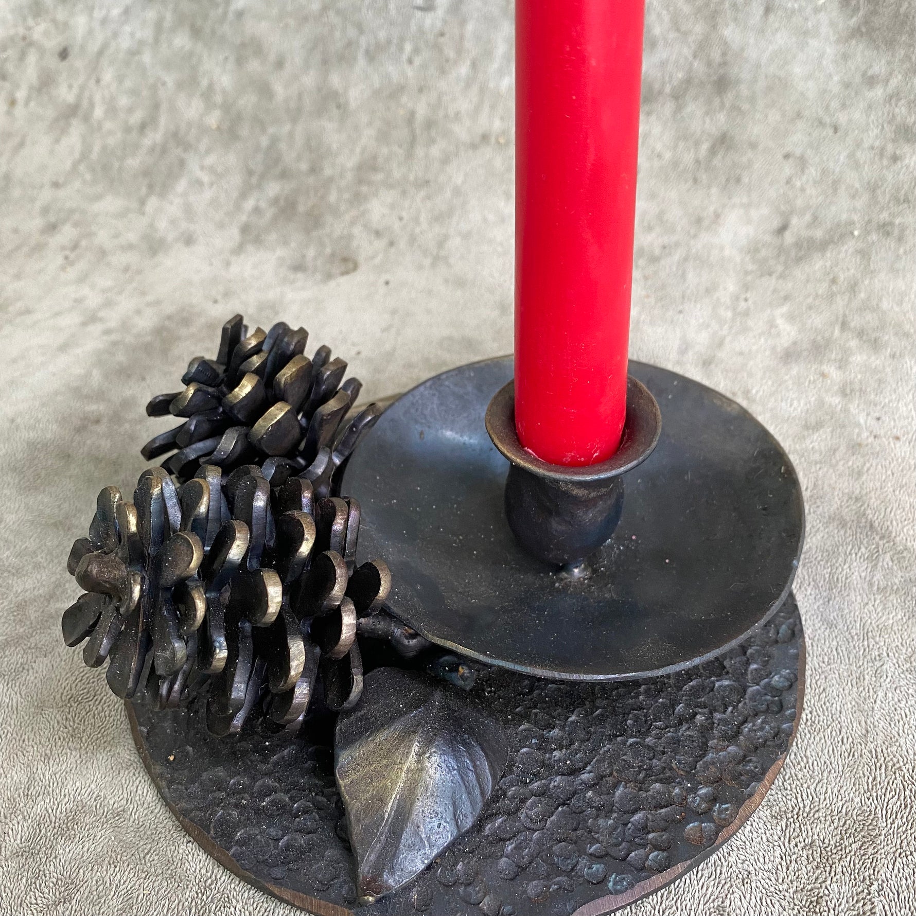 Simple Pinecone Candle Holder