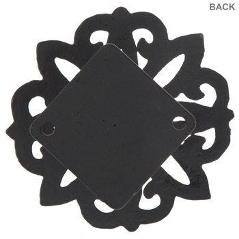 Black Weave Drapery Tie Backs Curtain Holdbacks Cabinet Knob