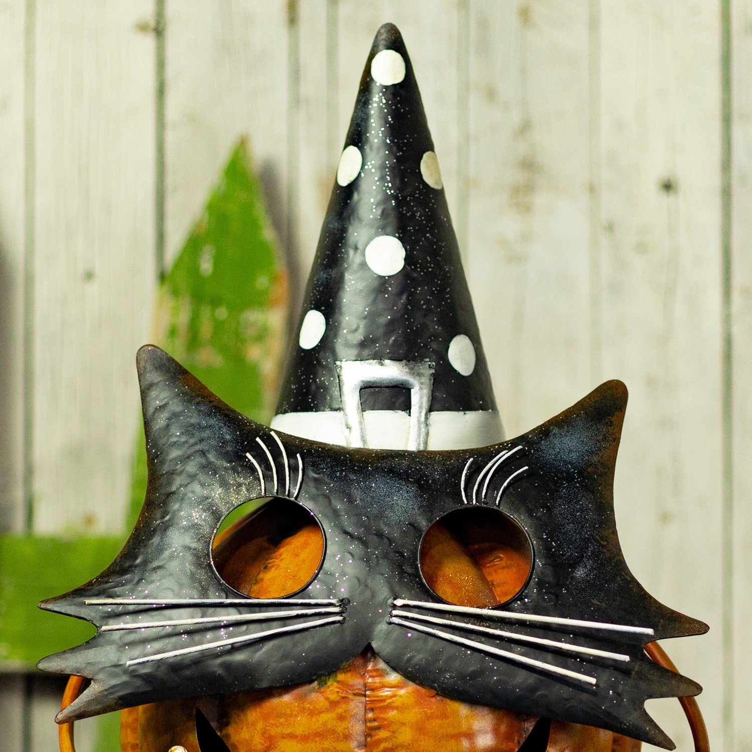 Iron Pumpkin Cat Halloween Figurine Seasonal & Holiday Decorations Halloween