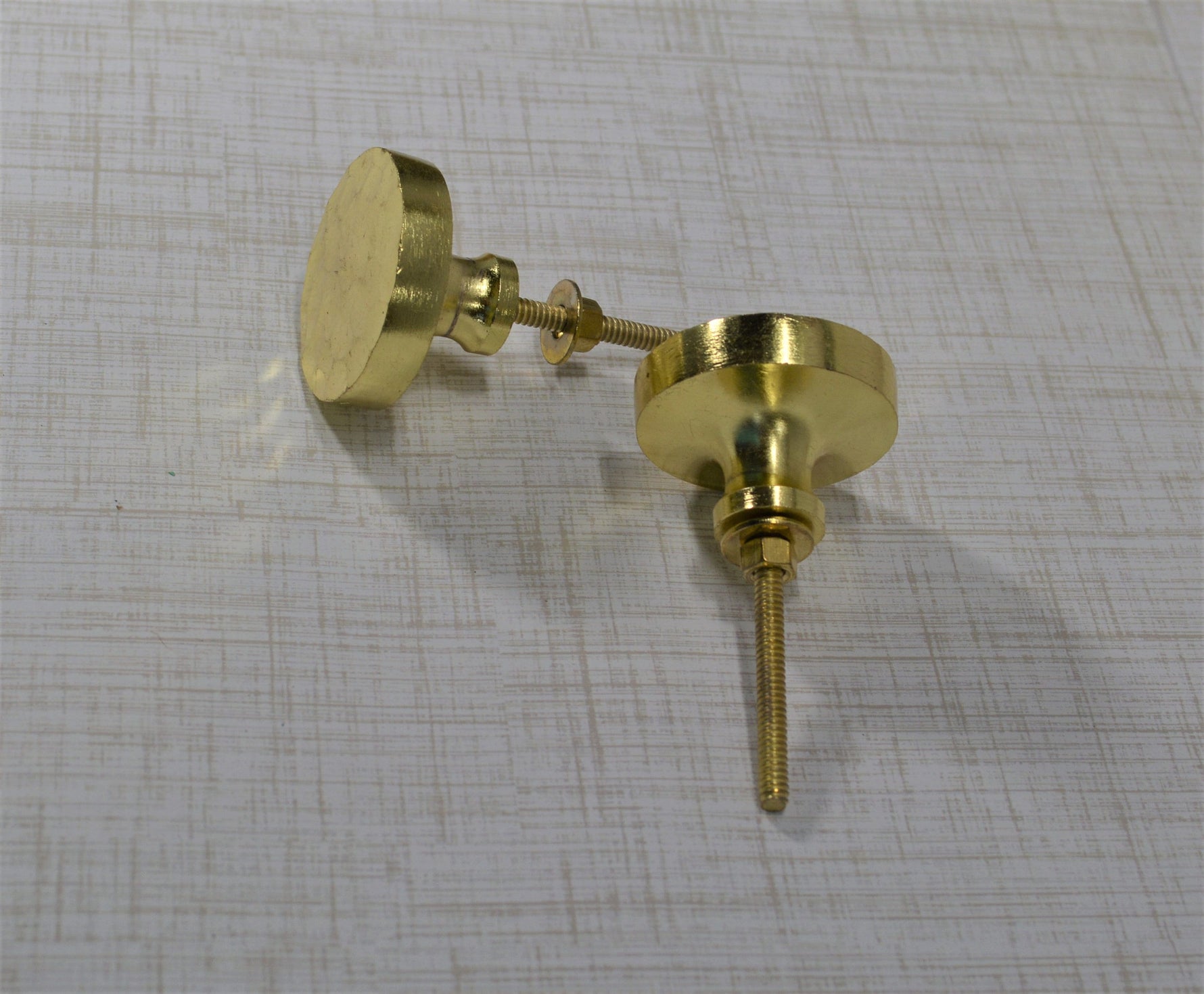 Brass Hammered Knob