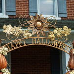 "Happy Halloween" Arch with Pumpkins and Skulls Arches Halloween