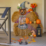 Pumpkin Witch with Jack-O-Lantern Candy Holder Seasonal & Holiday Decorations Halloween