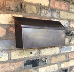 Brushed Vintage Patina Copper Mailbox- Replica Antique Top Mailboxes mailbox
